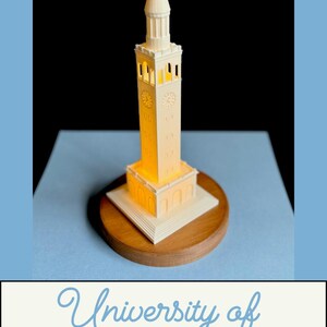 University of North Carolina bell tower light, used as a graduation gift, dorm decor, and alumni gift.