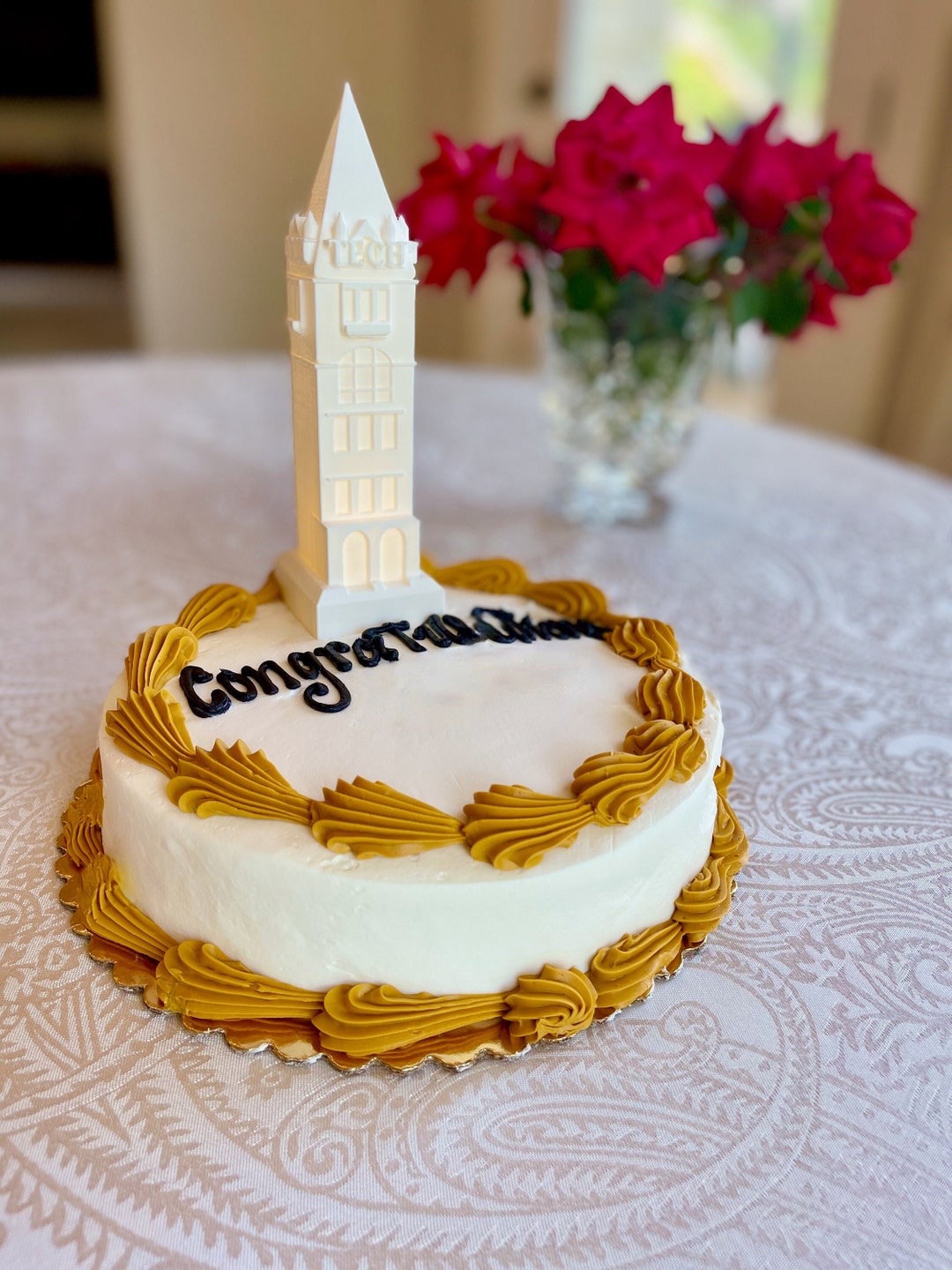 Tech Graduation Party Decor Tech Tower Cake Etsy