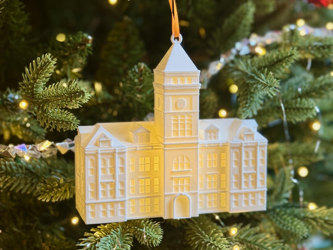 Clemson University Ornament With LED Light Featuring Tillman Hall ...