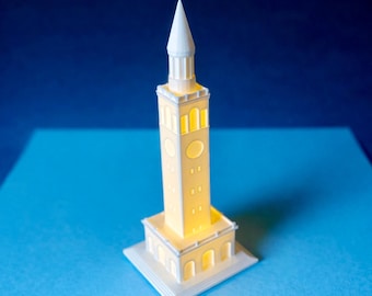 UNC Bell Tower Light - Chapel Hill-cadeau, teerhakken afstudeercadeau, led-decoratief alumni
