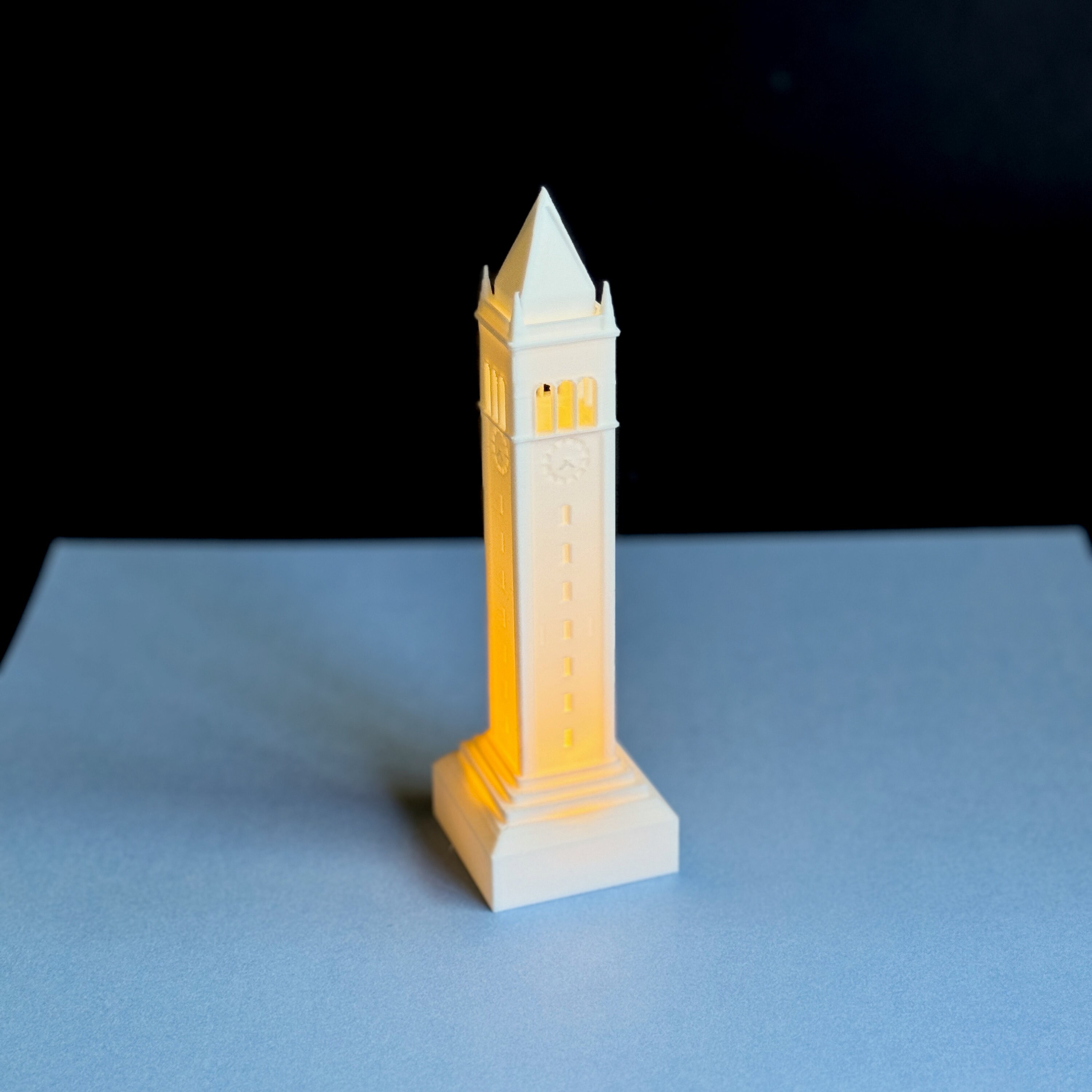 UC Berkeley Campanile LED Light: Sather Tower Figurine