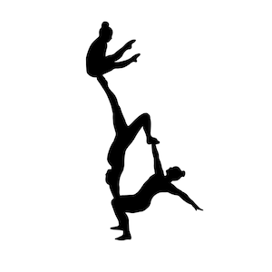 Gymnastics Acrobat Silhouette