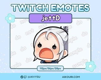 Tapferant Jett D Colon Emote - Twitch/Discord
