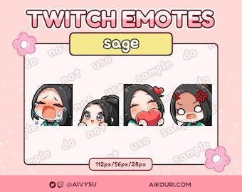 Valorant Sage Emote Set [VOL 1] - Twitch/Discord