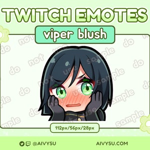 Valorant Viper Blush Emote - Twitch/Discord