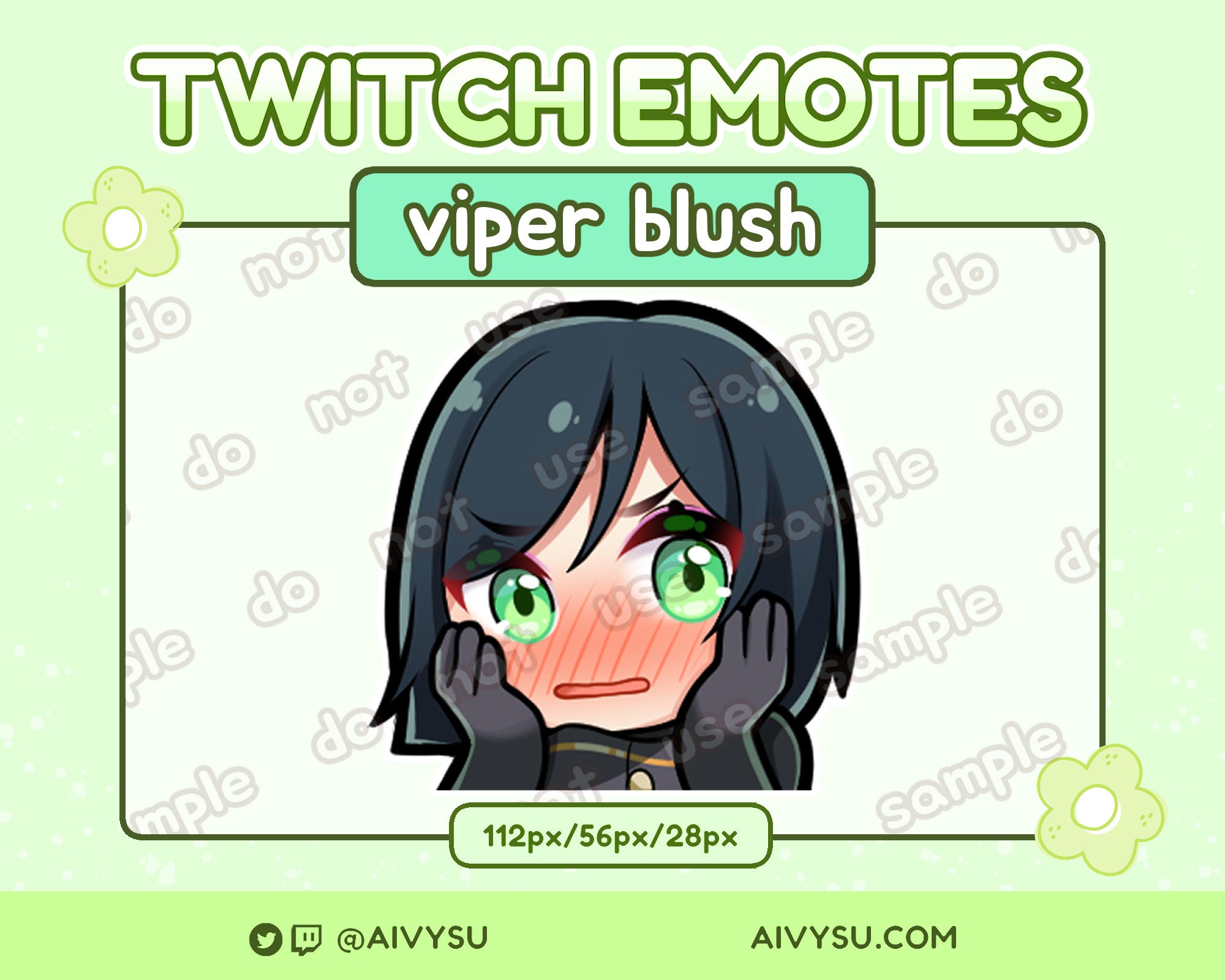 Valorant Viper Blush Emote Twitch/discord Etsy Canada