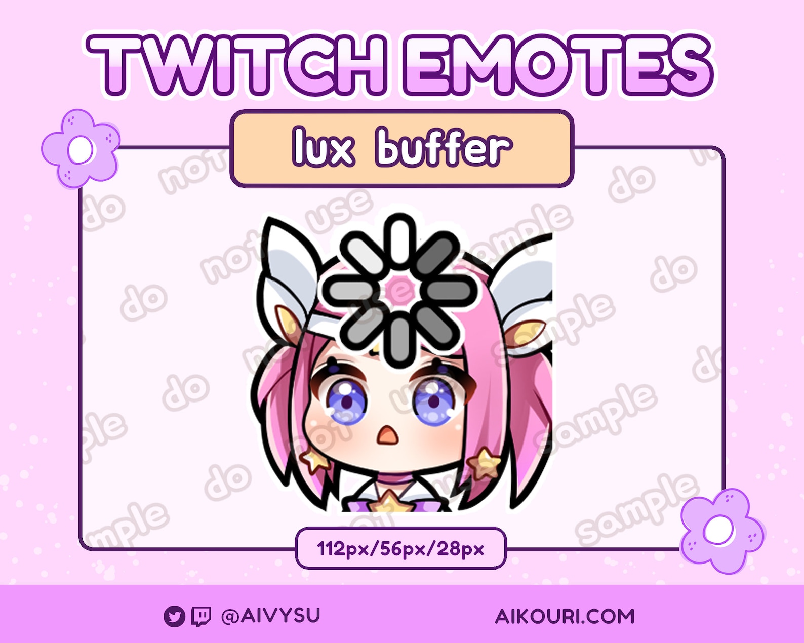 League of Legends Lux Buffer Emote Twitch/discord Etsy UK