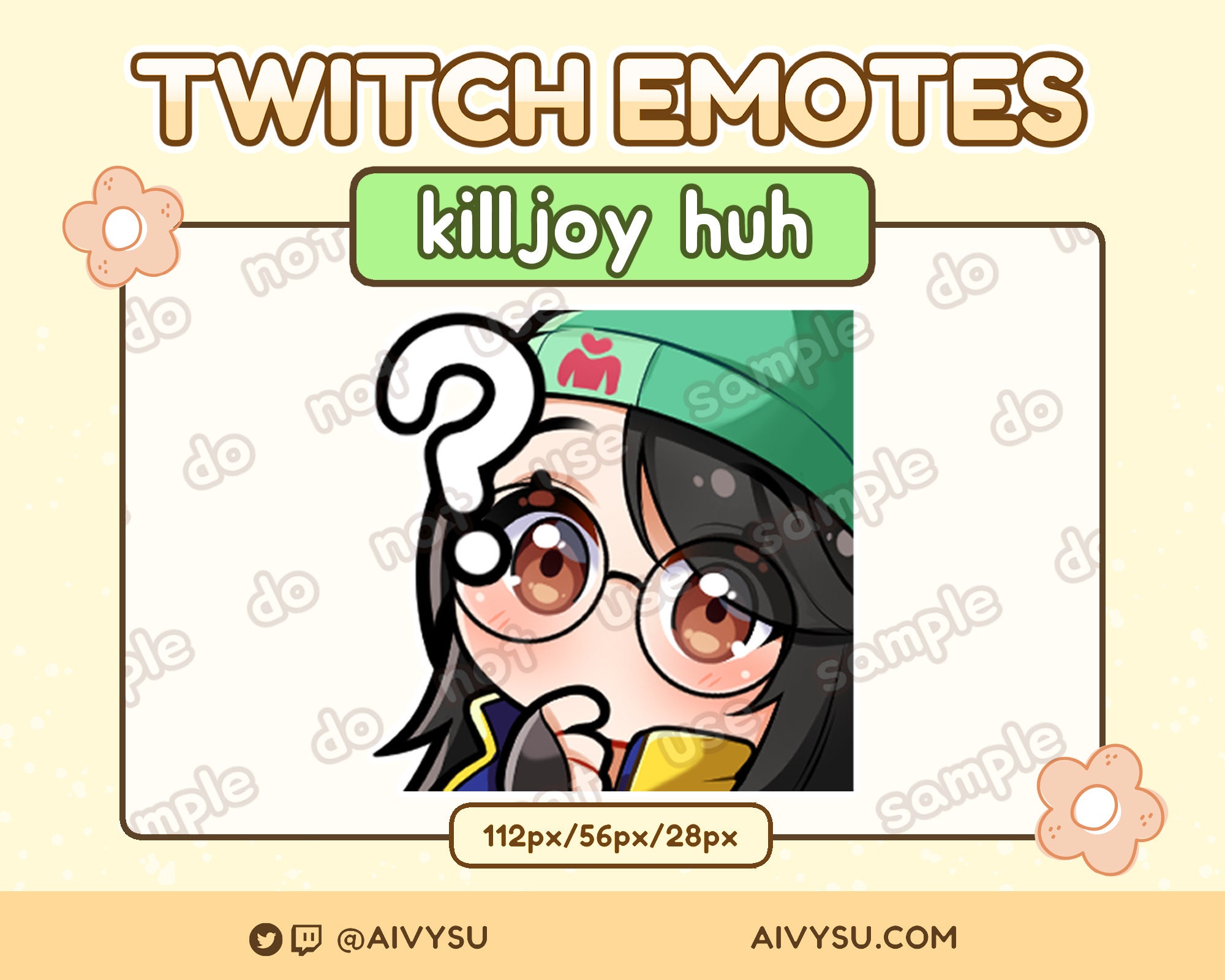 Tapferer Killjoy Huh Emote - Twitch/Discord