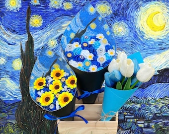 Starry Nights Inspired Bouquets