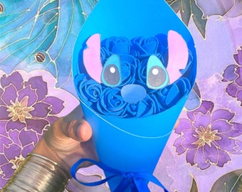 Stitch Rose Bouquet, Artificial Flowers Gift