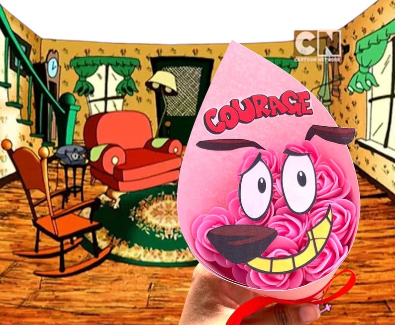 Courage the Cowardly Dog Bouquet - Etsy