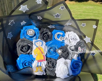 Coraline Glitter Rose Bouquet