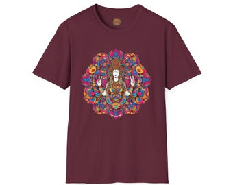 T-shirt vredesbodhisattva, shirt zen-boeddha, meditatie-T-shirt, mindfulnesskleding, spiritueel cadeau