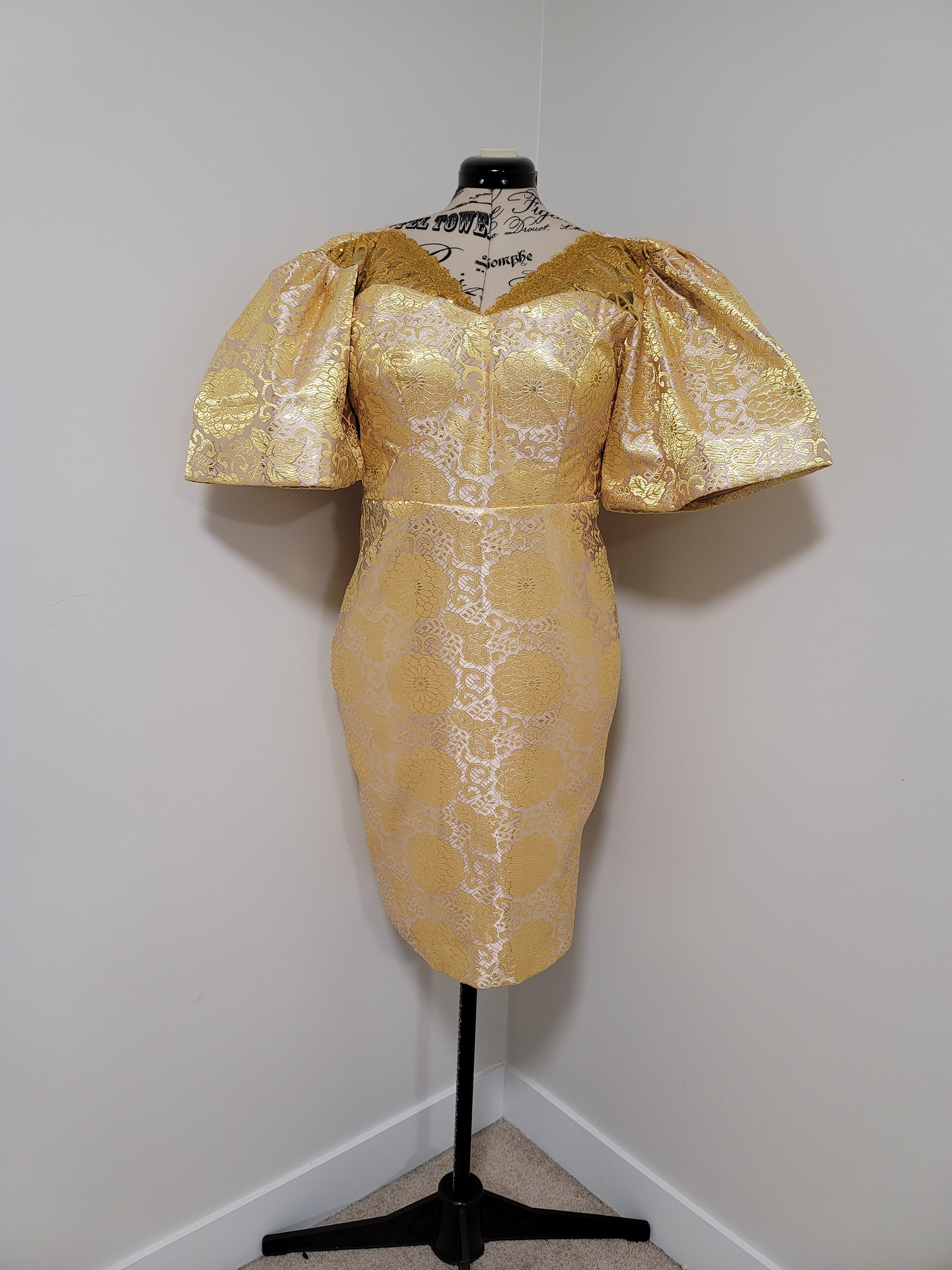 gold pencil dresses Gold Pencil Dress