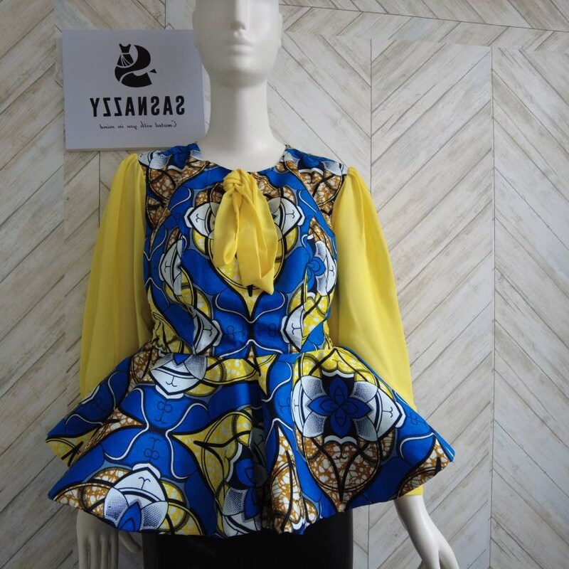 African Print Peplum Etsy African Print Peplum Etsy