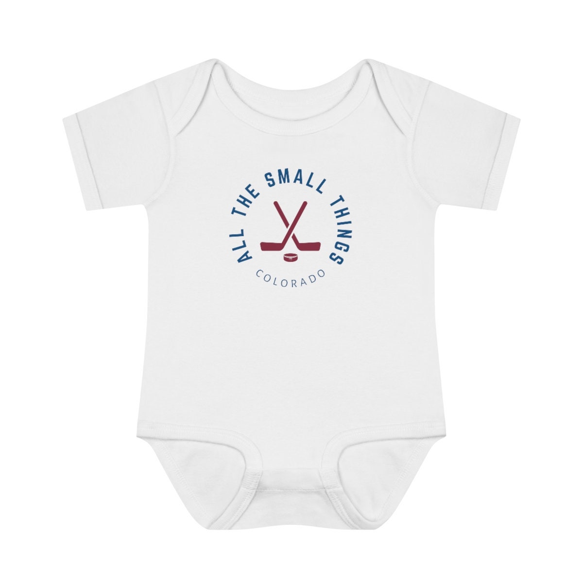 NHL Infant Colorado Avalanche Baby Short Sleeve Goalie Romper