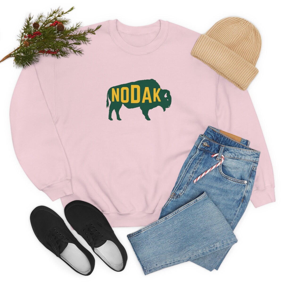 North Dakota Crewneck NODAK Sweatshirt NODAK Shirt North - Etsy