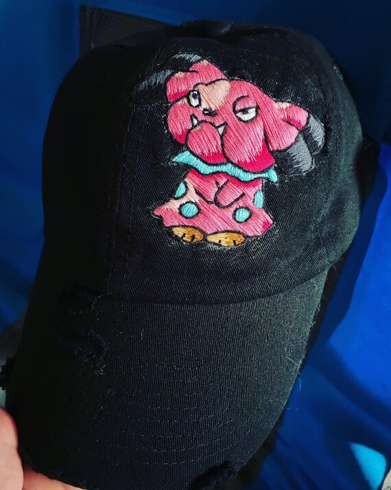 Embroidered Pokémon Hats Etsy