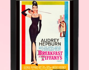 Breakfast at Tiffany's Movie Poster: Audrey Hepburn Wall Art (Digital Download)
