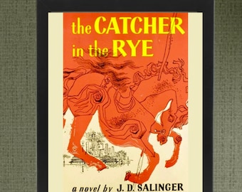 Vintage Catcher in the Rye First Edition Book Cover Art Print (Digital Download)