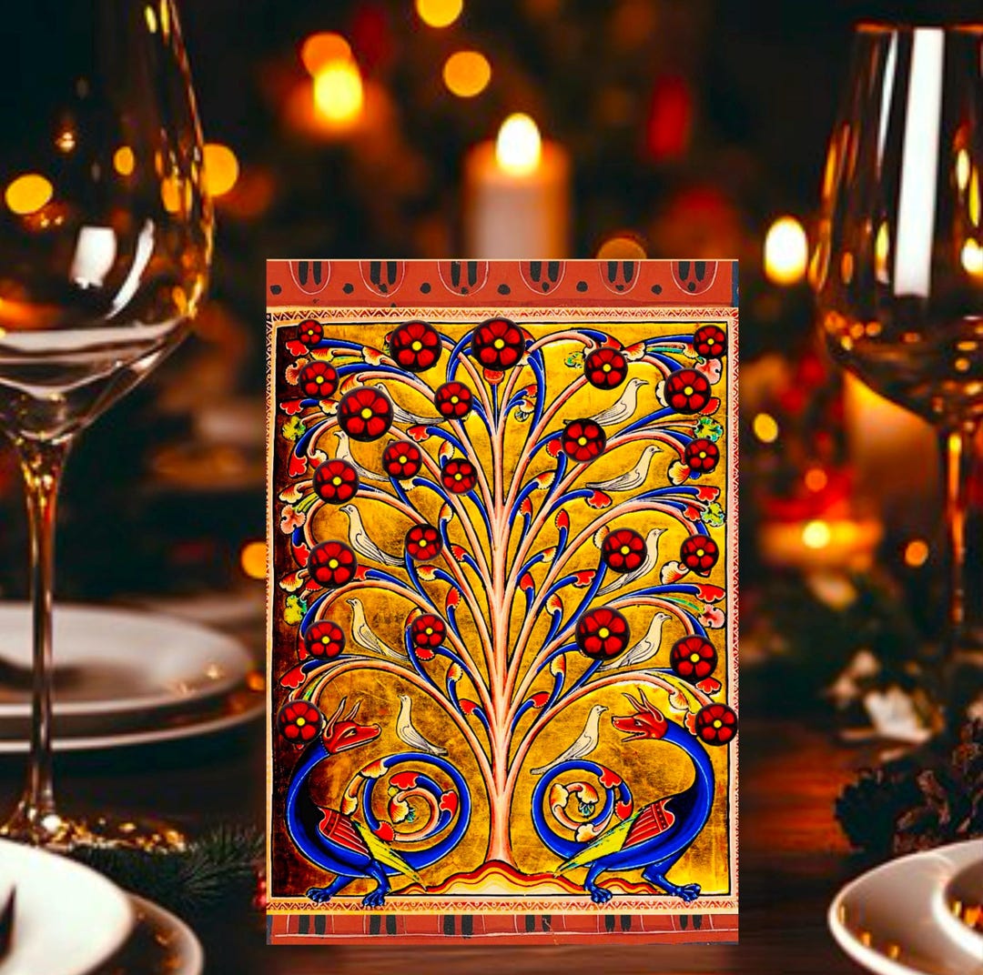 Digital Medieval Card | Tree of Life | Digitally Edited, Enhanced ...