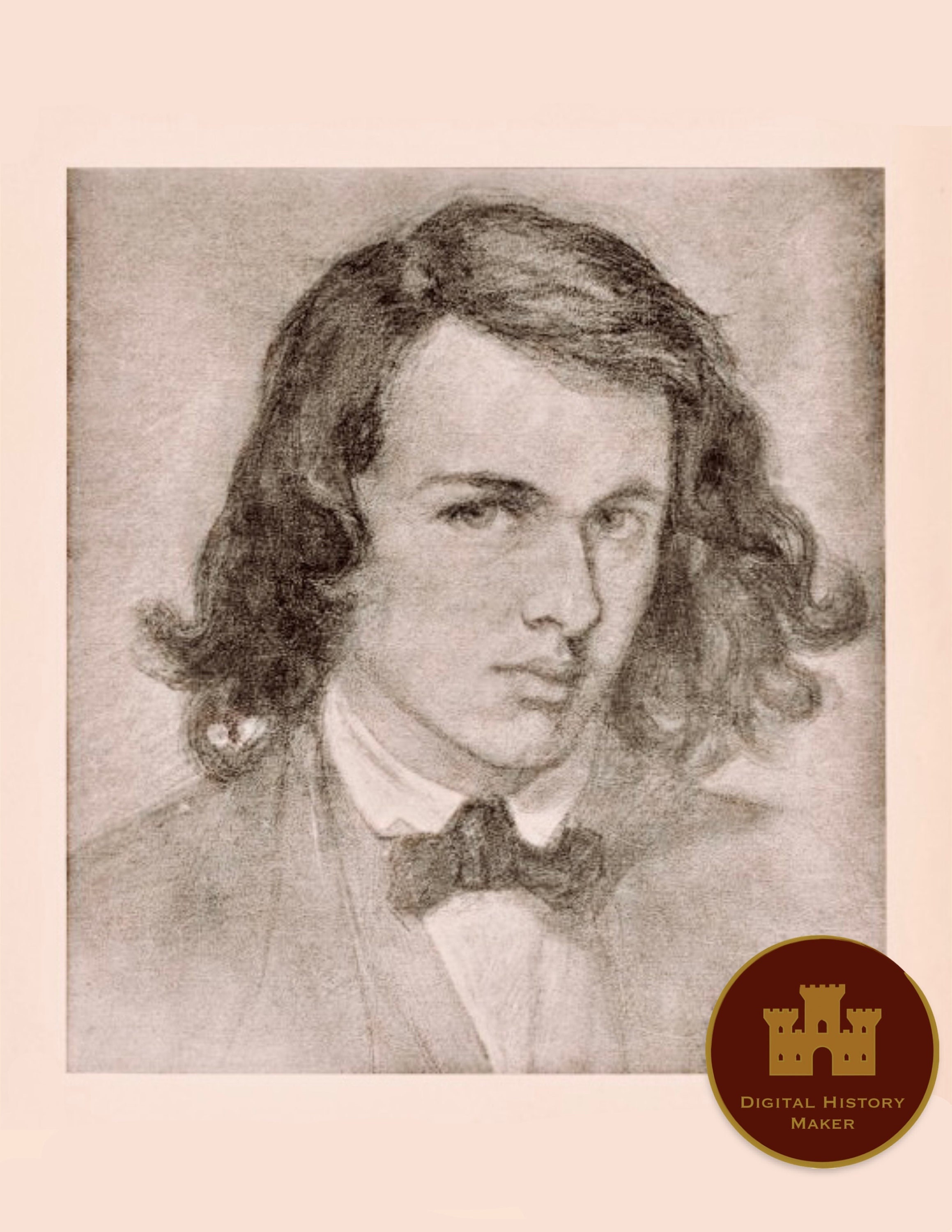 Rossett R Dante Gabriel Rossetti Self Portrait
