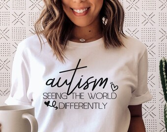 AUTISME SHIRT, Autisme Moeder Shirt, Autisme Shirt Leraar, Autisme De Wereld Anders zien Shirt, Speciaal Onderwijs Leraar Shirts, SPED