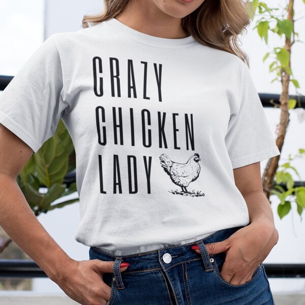 Crazy Chicken Lady Shirt | Chicken Gift | Chicken Shirt | Chicken Lover | Crazy lady | Chicken Birthday Gift | Women's Relaxed T-Shirt