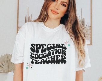 Comfort Colors Sonderpädagogik Lehrer Shirt, IEP Lehrer, Grundschullehrer, trendy Lehrer, Retro Kindergarten lehrer