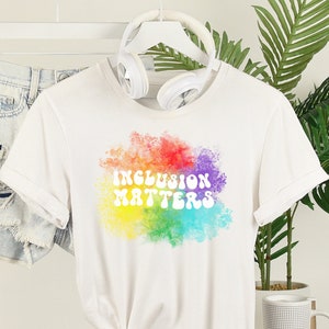 Inclusion Matters, Special Education Teacher Shirts, Autism Awareness, Equality, Neurodiversity, Dysleixa Shirt, Boho Teacher, Sped Teacher