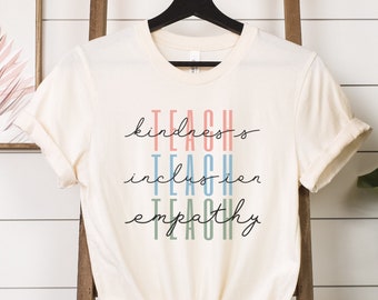 Teach Kindness T-shirt, Special Education Teacher Shirts, Kindness Spreading Teacher Shirt, Kindness Matters Shirt, Inspirational Shirt