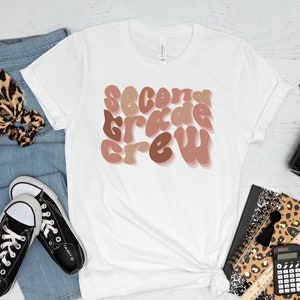 Funky tweede klas leraar shirt, 2e klas leraar, leraar shirt, tweede klas team, cadeau leraar, elementaire leraar, grade level shirts