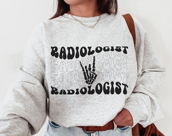 Retro Xray Technologist Crewneck Sweatshirt Gift for Radiographer, Radiology Grad Gift RT, X-ray Tech Hoodie Crewneck Xray T-shirt Rad Tech