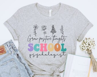 School Psychologist Shirt, School Psychology Flower, Your words matter, Mental Health Matter, School Psych Appreciation,