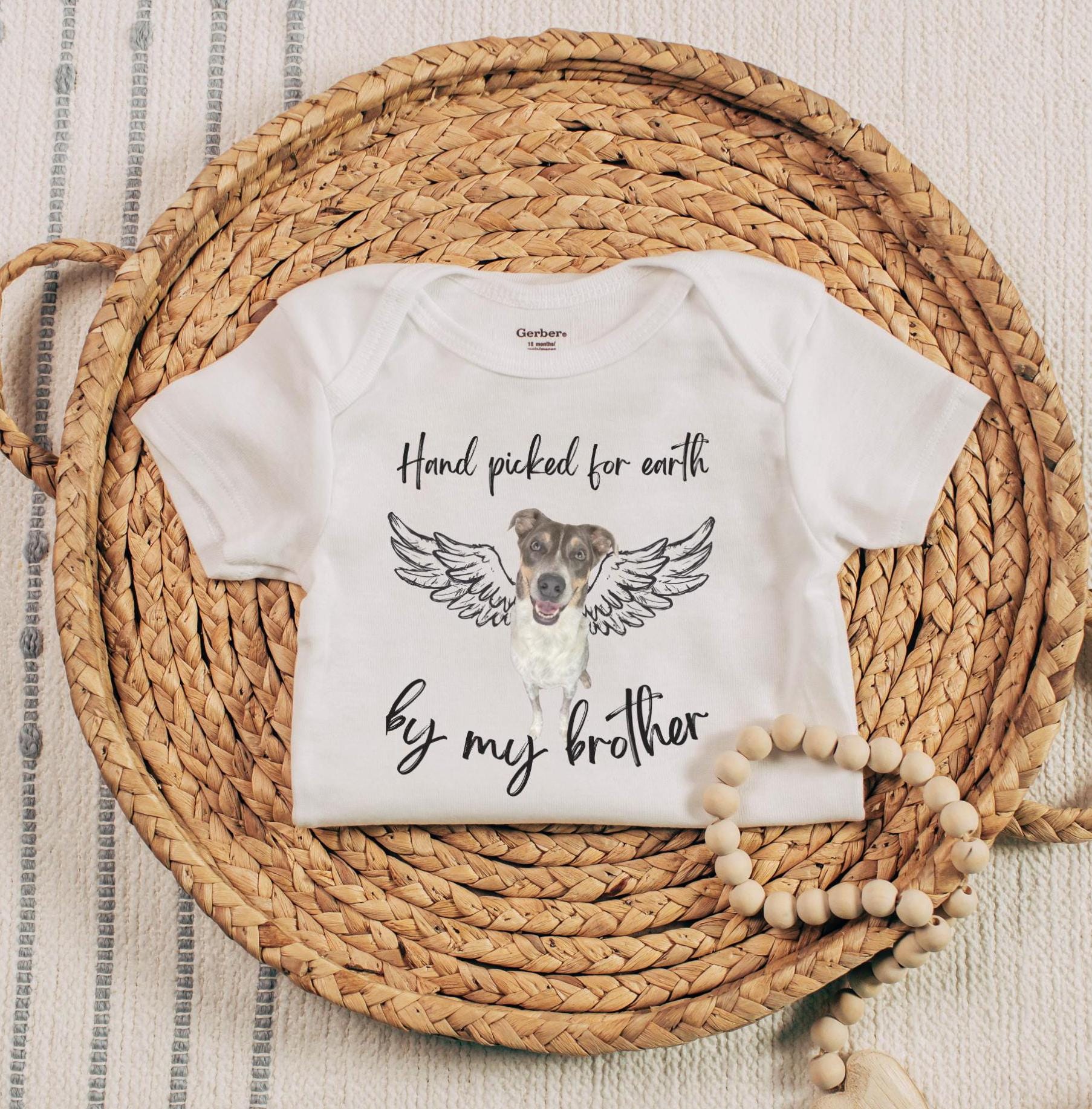 Protected By The Loyal Guardian - Dog Personalized Custom Baby Onesie Baby Shower Gift Gift For Pet Owners Pet Lovers P2121919002