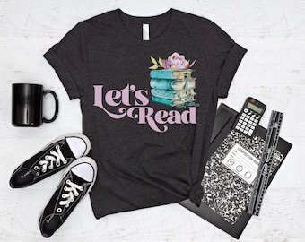 Camiseta com tema de livro para mulheres, camisa de leitura, camisa de professor da semana de leitura, camisa de bibliotecário, camisa de amante de livros, camiseta de livro, camisas de professor