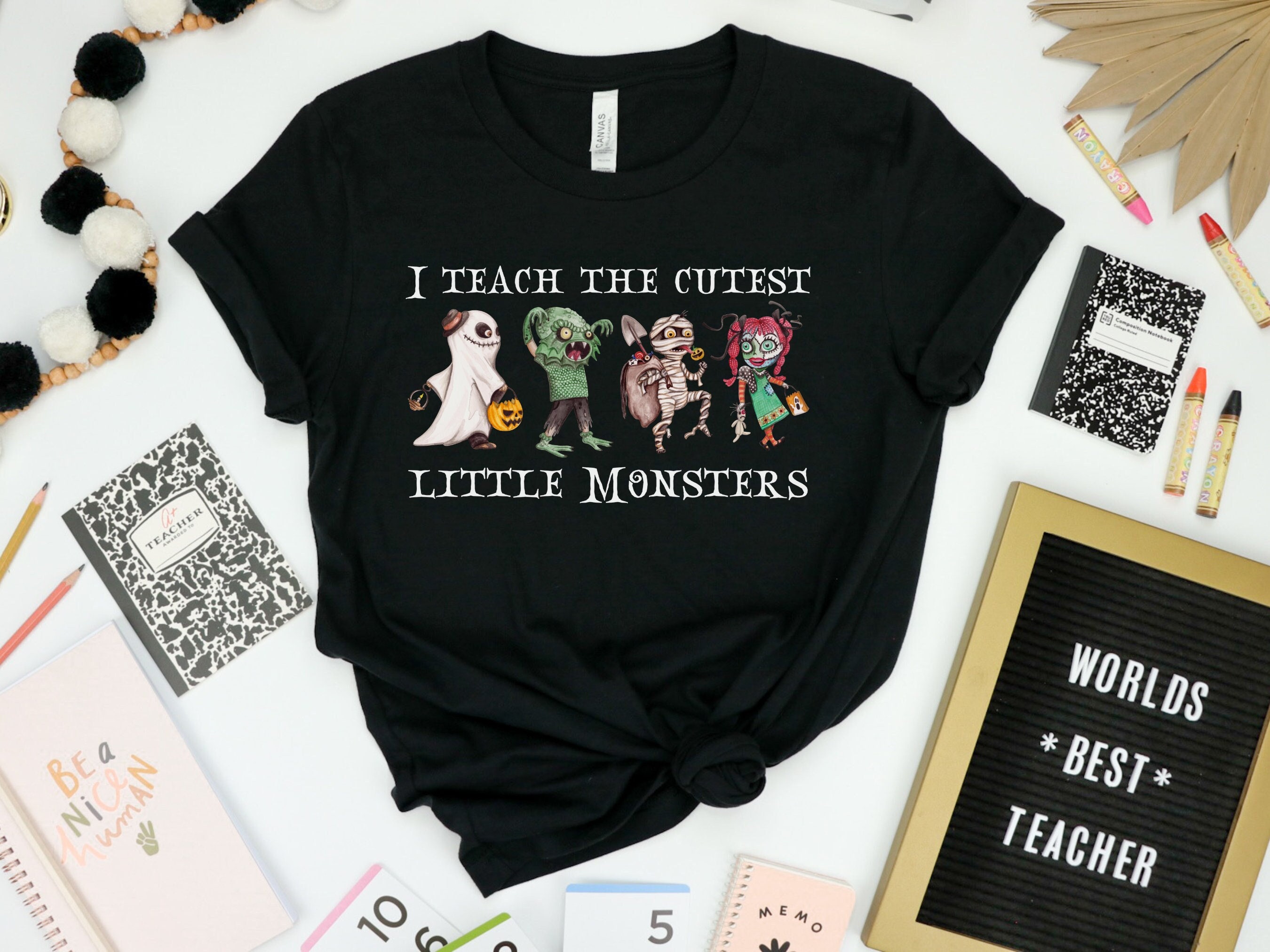 Discover Halloween teacher shirt first grade, I Teach The Cutest Little Monsters , Halloween Shirts for Teachers, Trick or Treat School Shirt