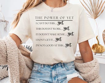Power of Yet Shirt, Kindness Matters, Motivational, Inspirational, Growth Mindset Shirt, Positive Message, SPED teacher