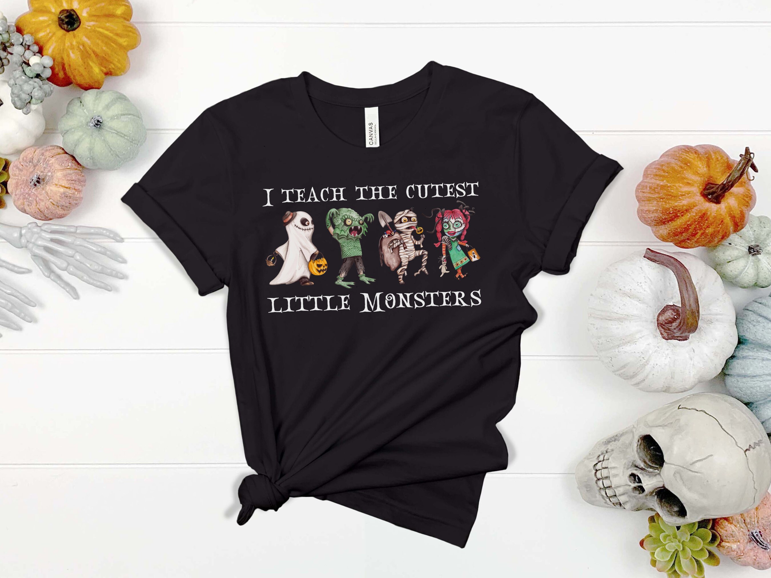 Discover Halloween teacher shirt first grade, I Teach The Cutest Little Monsters , Halloween Shirts for Teachers, Trick or Treat School Shirt