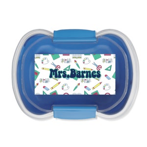 Custom Teacher Lunch Box, Two-tier Bento Box, New Teacher Gift, Back to school Lunch box