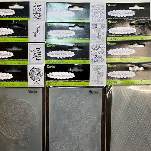 Embossing Folders Your Choice of 1 Pack 2 Folders Various Etsy