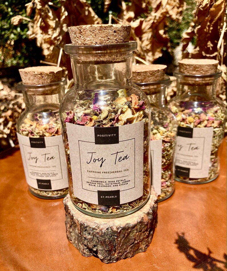 Joy Tea All Natural Herbal Tea Feel Good, Drink Good, Vibe Good Etsy