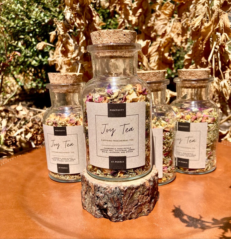 Joy Tea All Natural Herbal Tea Feel Good, Drink Good, Vibe Good Etsy