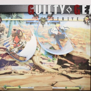 CUSTOMIZABLE Guilty Gear Strive Handmade Shadowbox Art - Sol Badguy Ky Kiske