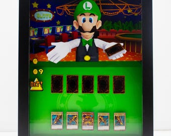 Luigi Casino Shadowbox Frame