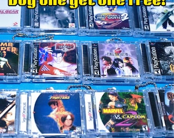 Playstation, Sega Dreamcast Game Case - Acrylic Keychain