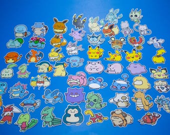 1.5 Inch Pokemon Vinyl Sticker- Waterproof and UV Resistant