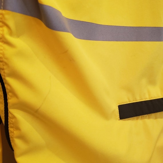 Mec Vintage 90s Cycling Jacket Women's Xs Yellow Rain Commuter Reflective Packable