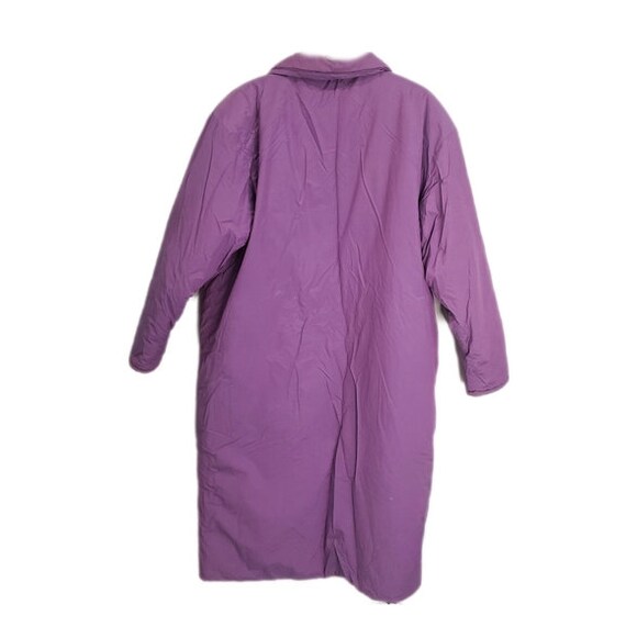 LUHTA Epic Monochromatic Purple Long Duvet Coat V… - image 3