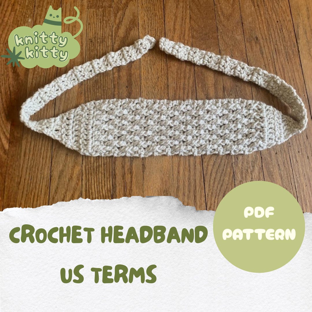 Printable Crochet Headband Head Wrap Written Pattern - Etsy